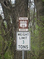 USA - Chelsea OK - 1926 Iron Bridge Signage (16 Apr 2009)